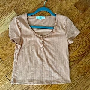 Peachy scoop neck shirt